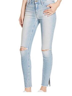 Anthropologie Joe's Jeans Women's Jeans Size 26 Skinny Split Raw hem distressed